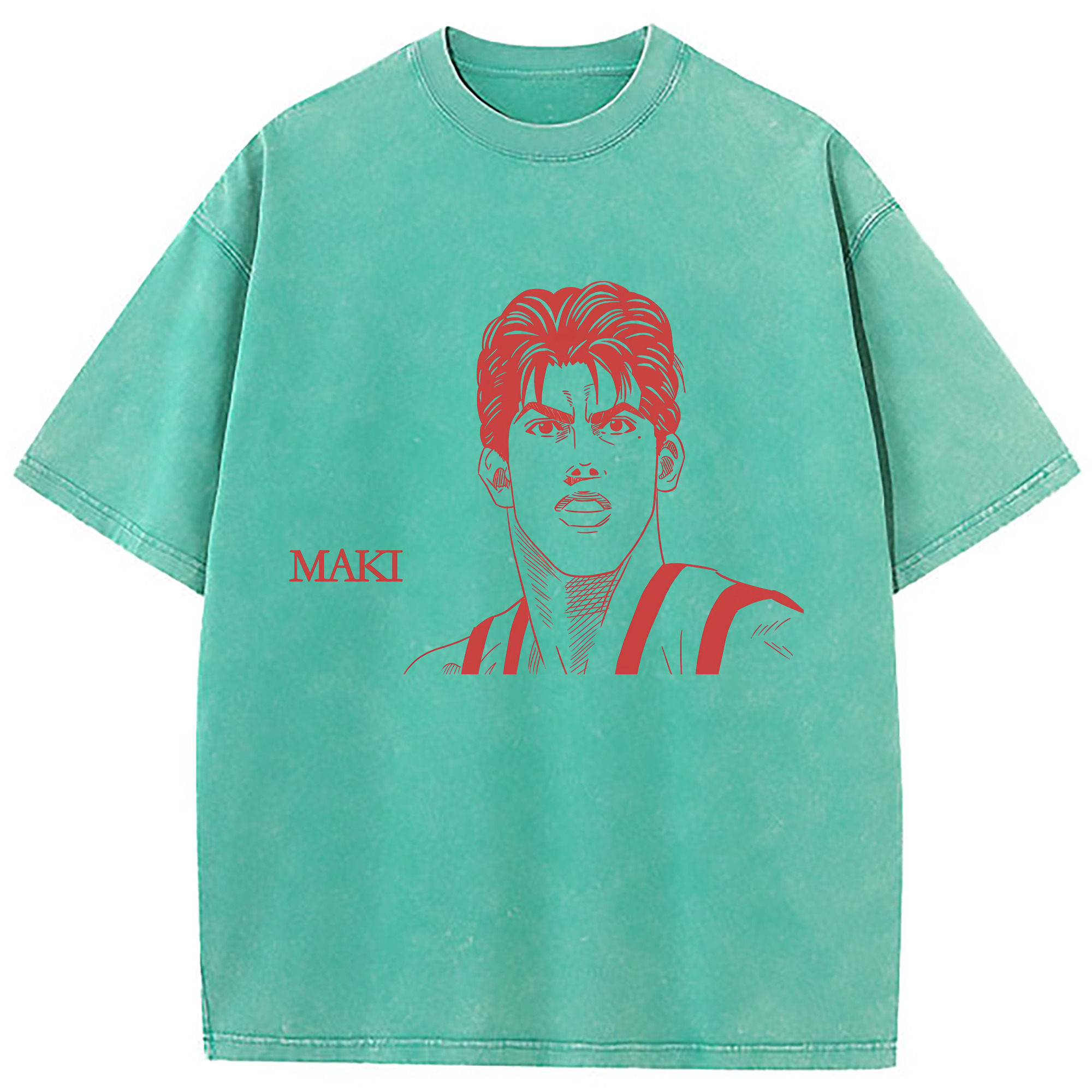 （画像用） SLAM DUNK／スラムダンク 綿100% ヴィンテージ風 半袖Tシャツ（フロントプリント）